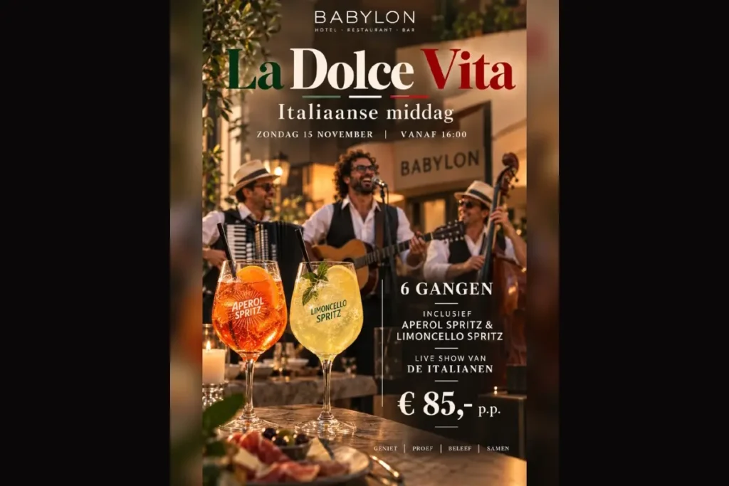 La Dolce Vita – dit wordt een feestje! in Heerhugowaard